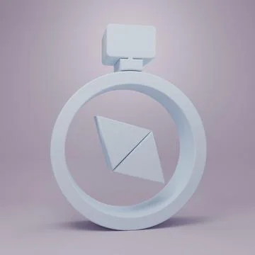 Grey Compass icon isolated on purple background. Windrose navigation symbol.. Stock Illustration
