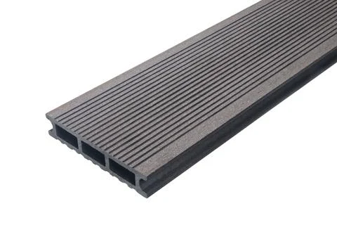Grey Composite Decking Board Stock Photos