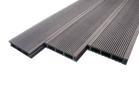 Grey Composite Decking Boards Stock Photos