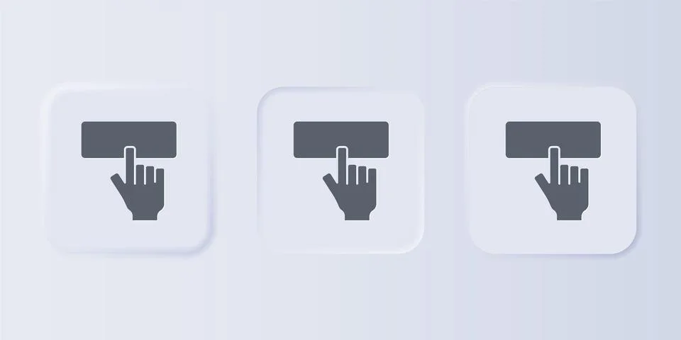 Grey Computer keyboard icon isolated on grey background. PC component sign... Stock-Illustration