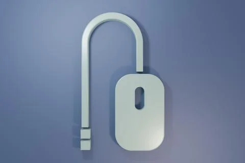 Grey Computer mouse icon isolated on purple-blue background. Optical with w.. Stock Photos