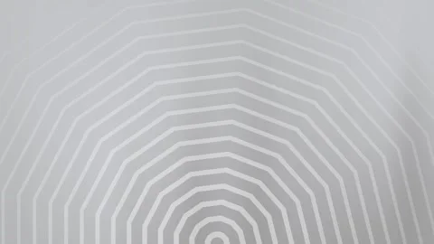 Grey Concentric Hexagon Pattern Background Loop. Stock Footage 286430145