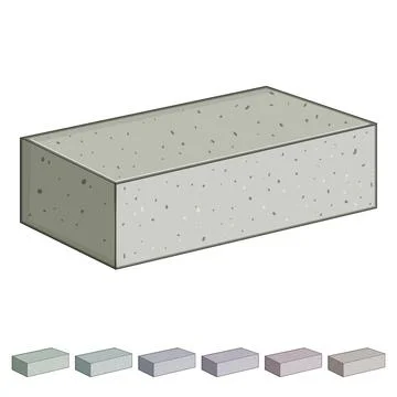 Grey concrete block graphic representing construction material Illustrazione stock