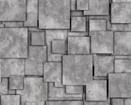 Grey concrete wall as background or wallpaper. 3d rendering 스톡 일러스트