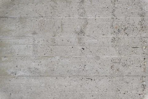 Grey concrete wall texture background with horizontal formwork lines Stock Photos