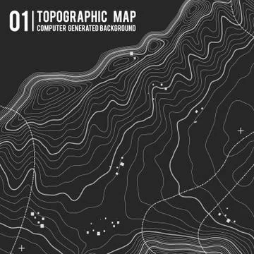 Grey contours vector topography. Geographic mountain topography vector Stock Illustration