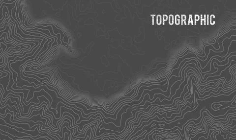 Grey contours vector topography. Geographic mountain topography vector 스톡 일러스트