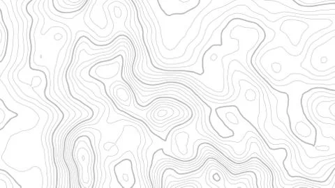 Grey contours vector topography. Geographic mountain topography vector Stock Illustration