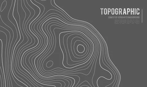 Grey contours vector topography. Geographic mountain topography vector Stock Illustration