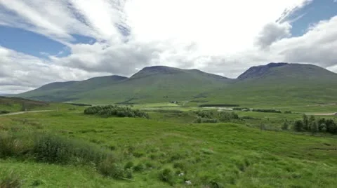 The Grey Corries Range and Ben Nevis, Scotland Stock Footage 19877573