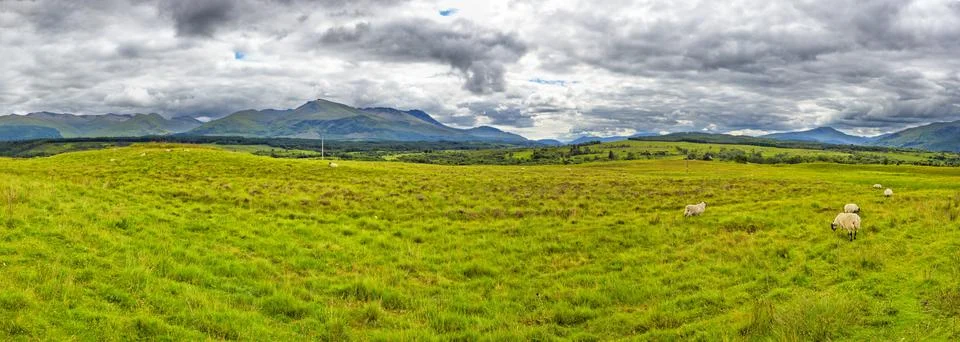 The Grey Corries Range and Ben Nevis, Scotland Stock Photos