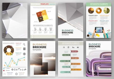 Grey creative backgrounds and abstract concept infographics Stock Illustration