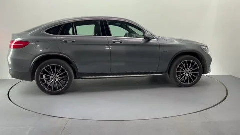 A grey crossover side view video Stock Footage 243345199