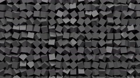 Grey cubes rotate and turn - Cubic 008 HD, 4K Stock Video Stock Footage 67133628