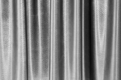 Grey curtain texture pattern background with fabric vintage style, backdrop g Stock Photos