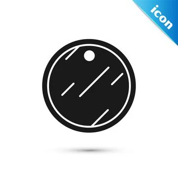 Grey Cutting board icon isolated on white background. Chopping Board symbol Stock Illustration
