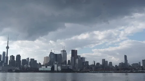 Grey day in Toronto Stock Footage 113294624