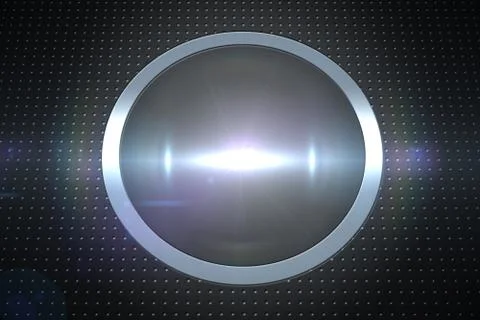 Grey dot on technical background with pixels Illustrazione stock