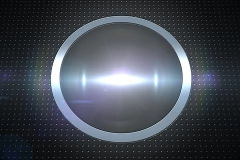 Grey dot on technical background with pixels Stockillustratie