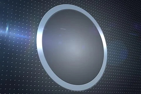 Grey dot on technical background with pixels Stock Photos