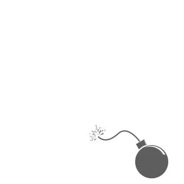 Grey dynamite bomb Stock Illustration
