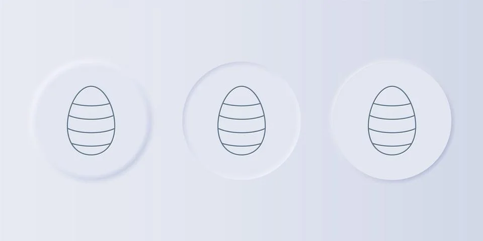 Grey Easter egg icon isolated on grey background. Happy Easter. Set icons i.. 스톡 일러스트