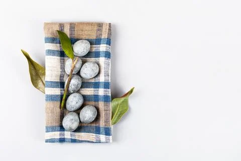 Grey Easter eggs Stock Photos