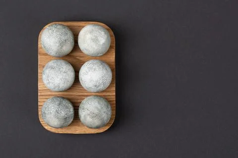 Grey Easter eggs Foto stock