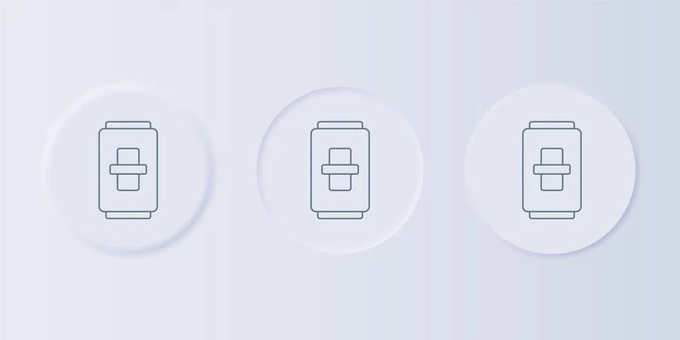 Grey Electric light switch icon isolated on grey background. On and Off ico.. Stock Illustration