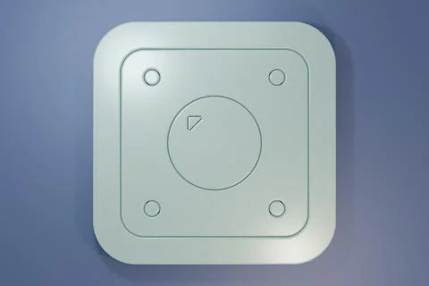 Grey Electric light switch icon isolated on purple-blue background. On and .. 写真素材