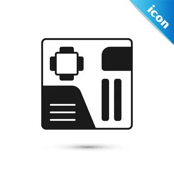 Grey Electronic computer components motherboard digital chip integrated science 스톡 일러스트