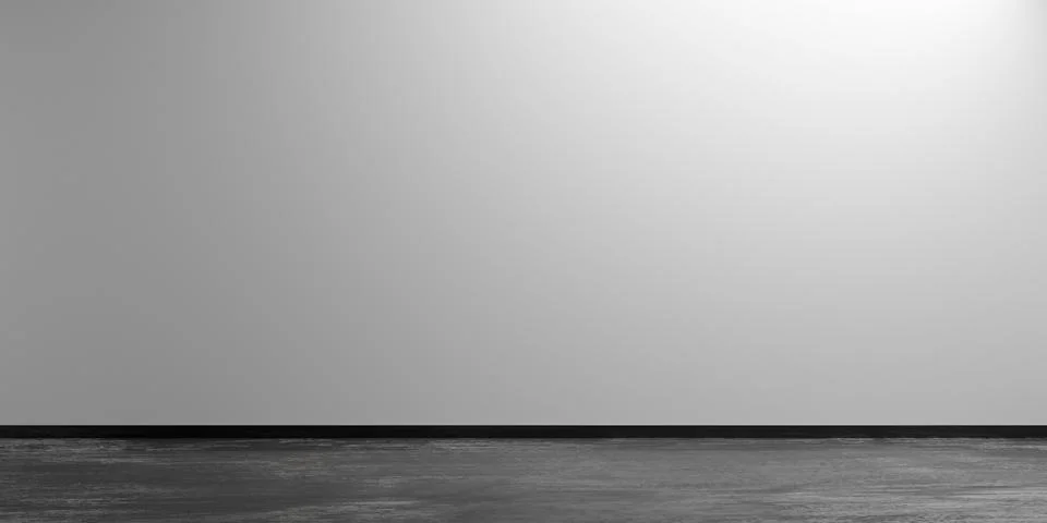 Grey empty, modern, abstract studio room with rough concrete floor, product d Stock Illustration