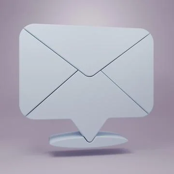 Grey Envelope icon isolated on purple background. Email message letter symb.. Illustrazione stock