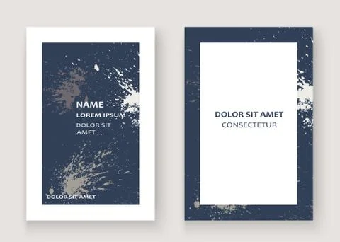 Grey explosion paint splatter artistic cover frame design. Decor Stock Illustration