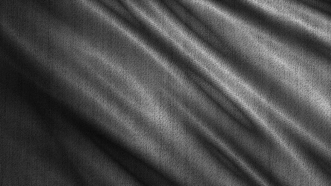 Grey fabric cloth material is wave. Fashion pattern, detailed burlap.  Stock Footage 121818409