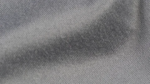 Grey fabric slow tracking macro. Cloth surface texture. Slider shot Stock Footage 120125903