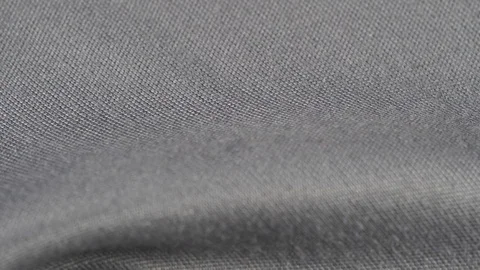 Grey fabric slow tracking macro. Cloth surface texture. Slider shot Stock Footage 120125934