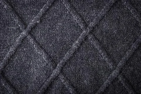 Grey figured sweater background horizontal Stock Photos