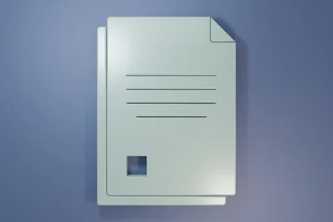 Grey File document icon isolated on purple-blue background. Checklist icon... Stock Illustration