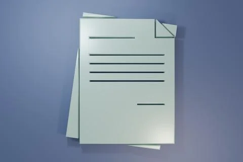 Grey File document icon isolated on purple-blue background. Checklist icon... Foto stock