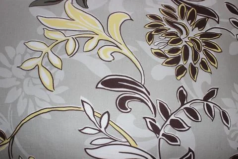 Grey floral pattern close up Stock Photos