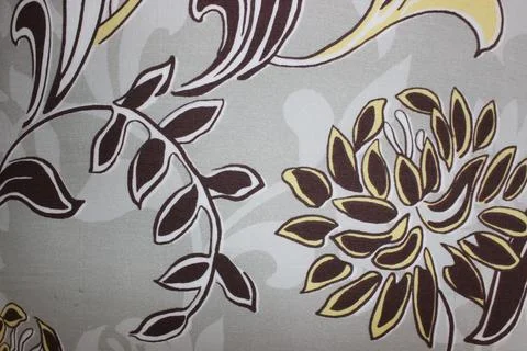 Grey floral pattern close up Foto stock