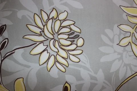 Grey floral pattern close up Stock Photos