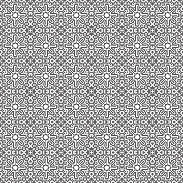 Grey floral pattern, textile design, seamless repeat, background, wallpaper Stock Illustration