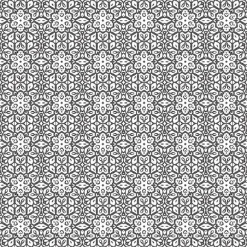 Grey floral seamless pattern background textile design Stock Illustration