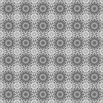 Grey floral seamless pattern background texture design Stock Illustration