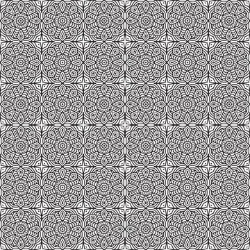 Grey floral seamless pattern design, textile print, background texture イラスト素材