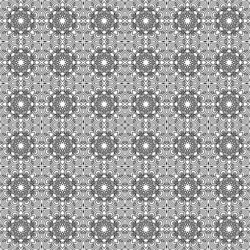 Grey floral seamless pattern textile background Stock-Illustration