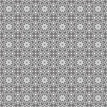 Grey floral seamless pattern textile design Stock Illustration