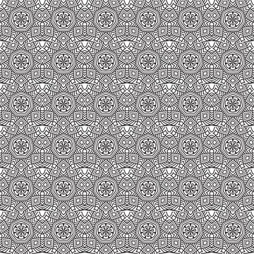 Grey floral seamless pattern textile design background (2) Stock Illustration